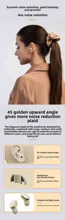 Q31 Wireless Bluetooth Headset Transparent ENC Headphones LED Power Digital Display Stereo Sound Earphones for Sports Working