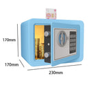 0.2 Cubic Feet Electronic Digital Safe, Steel Home Cash Safe and Fireproof Cash Bag for Hiding Safe Cash