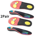 men and women arch support Orthopedic insoles Plantar fasciitis insoles sports shoes elastic shock-absorbing insoles 1Pair