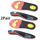 men and women arch support Orthopedic insoles Plantar fasciitis insoles sports shoes elastic shock-absorbing insoles 1Pair
