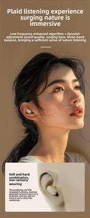 Q31 Wireless Bluetooth Headset Transparent ENC Headphones LED Power Digital Display Stereo Sound Earphones for Sports Working