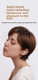 Q31 Wireless Bluetooth Headset Transparent ENC Headphones LED Power Digital Display Stereo Sound Earphones for Sports Working