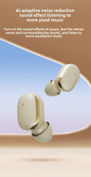 Q31 Wireless Bluetooth Headset Transparent ENC Headphones LED Power Digital Display Stereo Sound Earphones for Sports Working