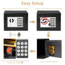 0.2 Cubic Feet Electronic Digital Safe, Steel Home Cash Safe and Fireproof Cash Bag for Hiding Safe Cash