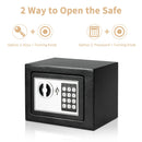 0.2 Cubic Feet Electronic Digital Safe, Steel Home Cash Safe and Fireproof Cash Bag for Hiding Safe Cash